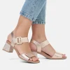 Remonte Glam Rose Gold Block Heels