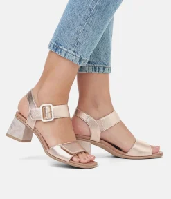 Remonte Glam Rose Gold Block Heels
