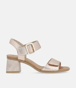Remonte Glam Rose Gold Block Heels