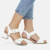 Remonte Glam White Block Heels
