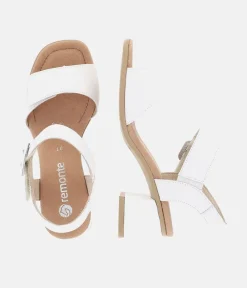 Remonte Glam White Block Heels