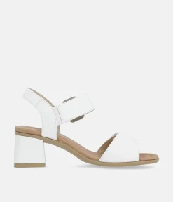 Remonte Glam White Block Heels