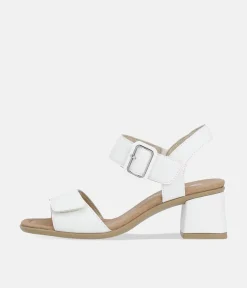 Remonte Glam White Block Heels