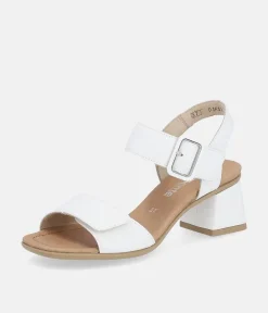 Remonte Glam White Block Heels