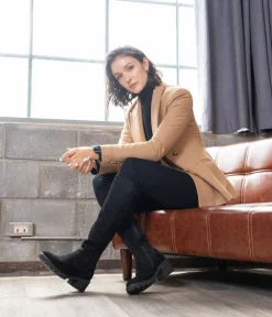 Remonte Gorgeous Black Knee High Boots