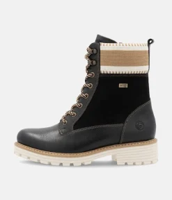 Remonte Gorgeous Black Water Resistant Ankle Boots