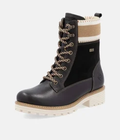 Remonte Gorgeous Black Water Resistant Ankle Boots