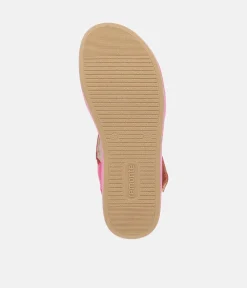 Remonte Gorgeous Criss Cross Pink/Red Sandals