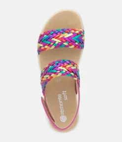 Remonte Gorgeous Metallic Wedge Sandals