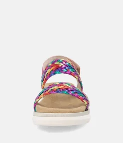 Remonte Gorgeous Metallic Wedge Sandals