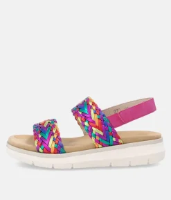 Remonte Gorgeous Metallic Wedge Sandals