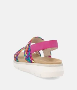 Remonte Gorgeous Metallic Wedge Sandals