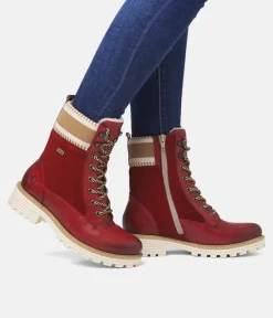 Remonte Gorgeous Red Water Resistant Ankle Boots