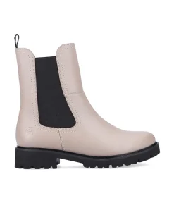 Remonte Midi Beige Chelsea Style Ankle Boots