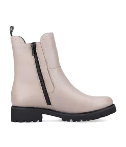Remonte Midi Beige Chelsea Style Ankle Boots