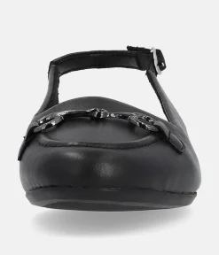 Remonte Pretty Black Slingback Flats