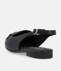 Remonte Pretty Black Slingback Flats