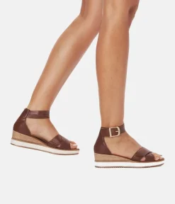 Remonte Pretty Brown Wedge Sandals