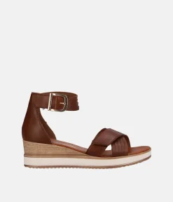 Remonte Pretty Brown Wedge Sandals