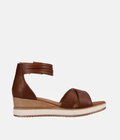 Remonte Pretty Brown Wedge Sandals