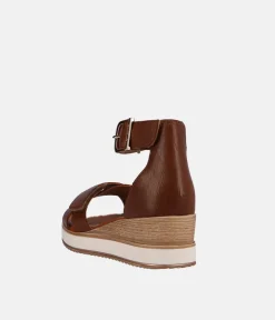 Remonte Pretty Brown Wedge Sandals