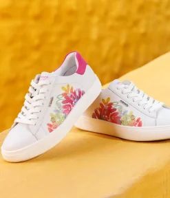 Remonte Pretty White and Floral Trainers