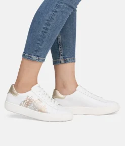 Remonte Pretty White and Metallic Trainers