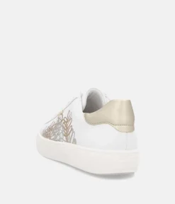 Remonte Pretty White and Metallic Trainers