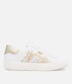 Remonte Pretty White and Metallic Trainers