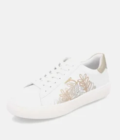 Remonte Pretty White and Metallic Trainers