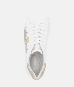 Remonte Pretty White and Metallic Trainers