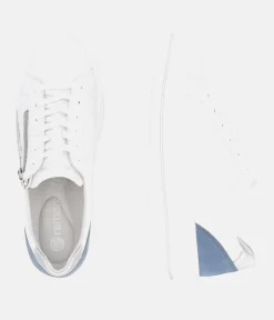 Remonte Pretty White/Blue Wedge Sneaker