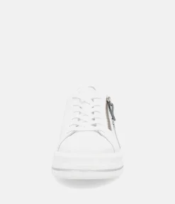 Remonte Pretty White/Blue Wedge Sneaker