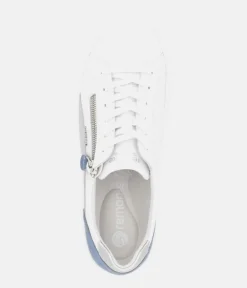 Remonte Pretty White/Blue Wedge Sneaker