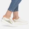 Remonte Pretty White/Orange Combi Wedge Sneaker