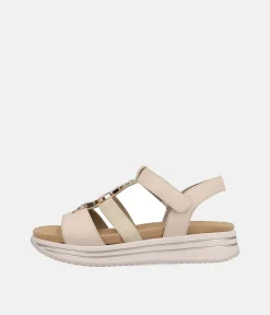 Remonte Sporty Beige & Gold Sandals