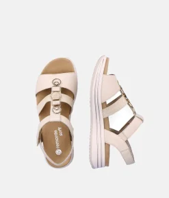 Remonte Sporty Beige & Gold Sandals