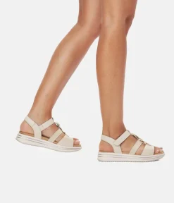 Remonte Sporty Beige & Gold Sandals