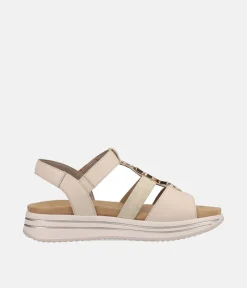 Remonte Sporty Beige & Gold Sandals