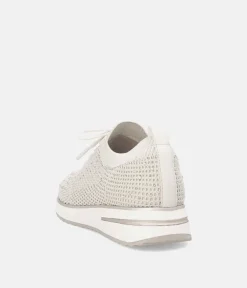 Remonte Sporty Beige Diamante Fashion Trainers