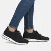 Remonte Sporty Black Diamante Fashion Trainers