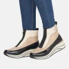 Remonte Sporty Front Zip Ankle Boots