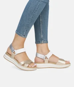 Remonte Sporty Gold/Silver Sandals