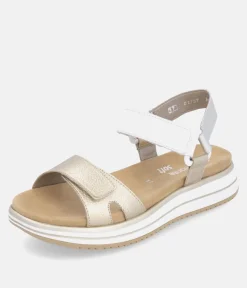 Remonte Sporty Gold/Silver Sandals
