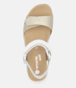 Remonte Sporty Gold/Silver Sandals