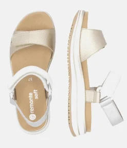Remonte Sporty Gold/Silver Sandals