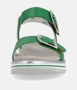 Remonte Sporty Green Wedge Sandals