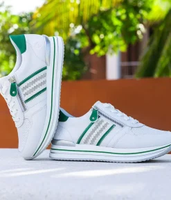 Remonte Sporty Luxe Green/White Sneakers