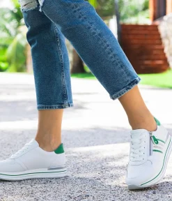 Remonte Sporty Luxe Green/White Sneakers