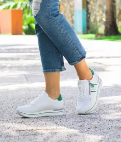 Remonte Sporty Luxe Green/White Sneakers